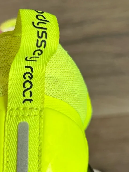 Nike Odyssey React Men Size 11.5. Excellent Cond. Yellow Neon Running Shoe - Picture 6 of 7